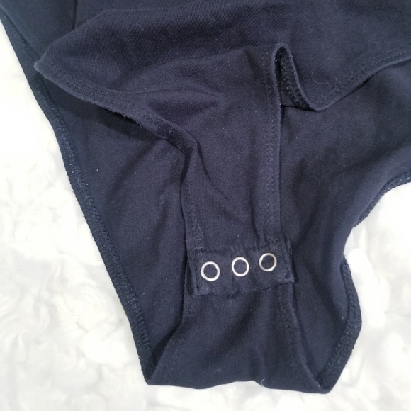 H & M black basic bodysuit . Size M - Picture 5 of 14